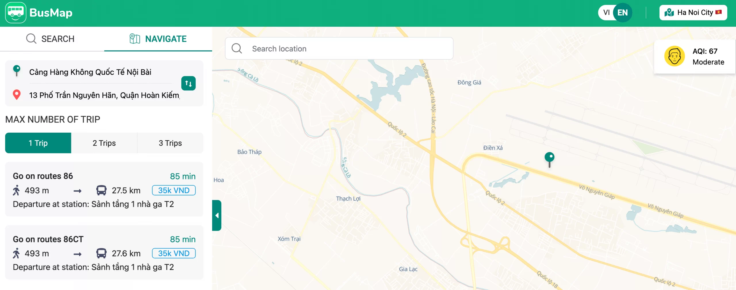 Aplikasi BusMap Vietnam