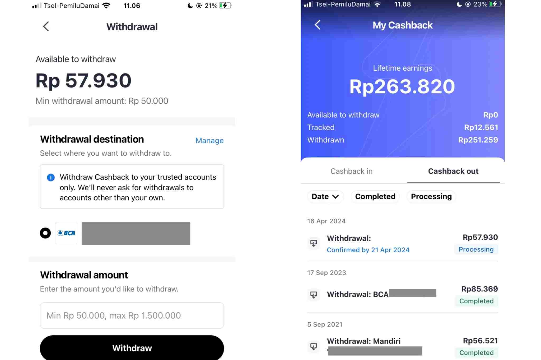 cara menggunakan cashback dari aplikasi shopback